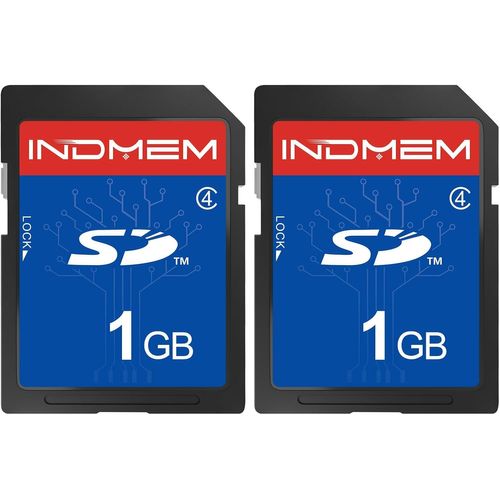 KALANKA-Lot de 2 cartes mémoire SD 1 Go Classe 4 MLC Secure Digital Flash Memory Card Camera Card