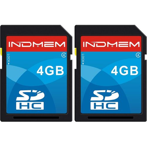 KALANKA-Lot de 2 cartes mémoire SD SDHC Classe 4 Flash 4 Go