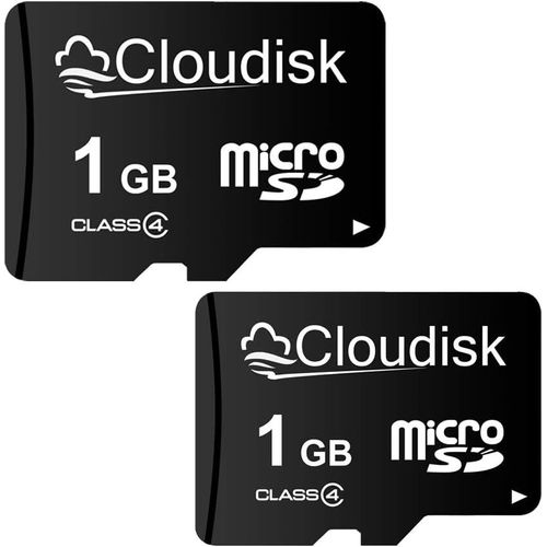 KALANKA-Pack de 2 Cartes Micro SD de 1 go Carte mémoire microSD Class4 avec Adaptateur SD (1 go)