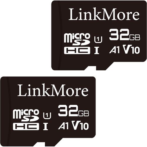 KALANKA-XV11 Lot de 2 Cartes mémoire Flash microSD 32 Go A1, UHS-I, U1, V10, Classe 10, Vitesse de Lecture jusqu'à 90 Mo/s, Adaptateur SD Inclus