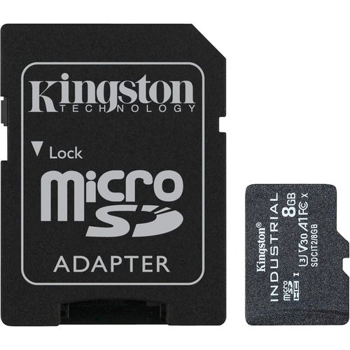 KALANKA-Industrial microSD - 8Go microSDHC Industrial C10 A1 pSLC carte + adaptateur SD - SDCIT2/8GB