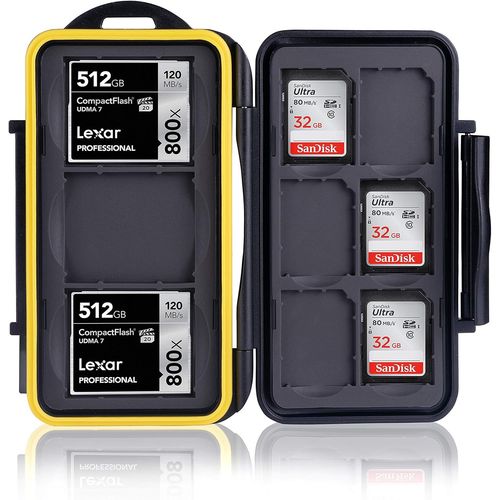 KALANKA-® Boîtier de protection pour cartes mémoire pour 3 Compact Flash CF Cards and 6 SD Cards