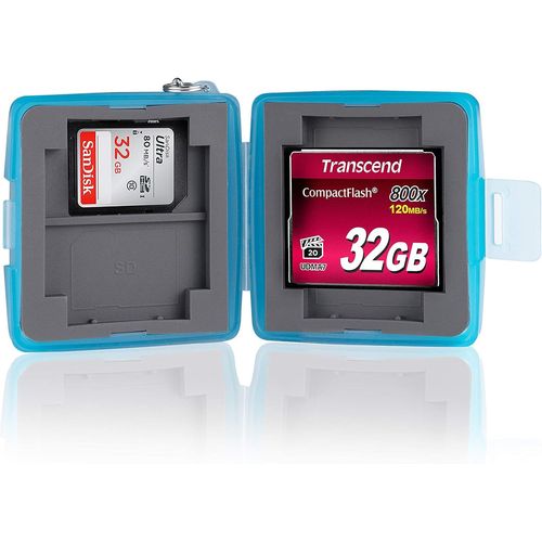 KALANKA-® boîtier de Protection/Cas pour Les Cartes de mémoire/Stockage pour 4X SD Cards + 2 Compact Flash (CF) Cards