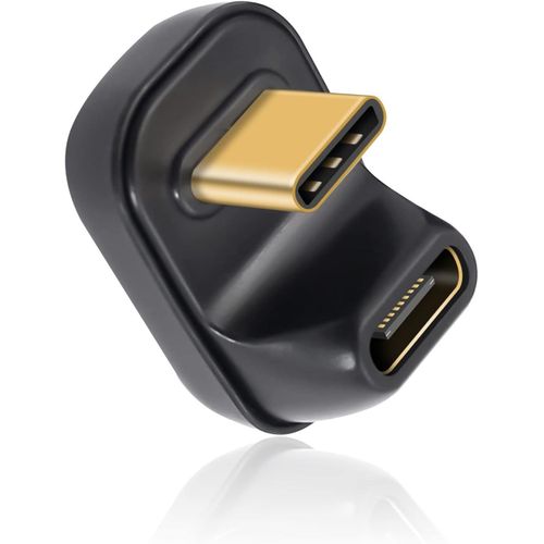 KALANKA-Adaptateur USB C en Forme de U 40 Gbit/s, Adaptateur d'extension USB C mâle vers Femelle Prend en Charge la Charge Rapide 8K@60Hz et 100W pour Les appareils Thunderbolt 3/4 et USB de Type C
