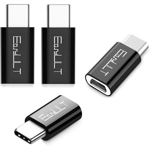 KALANKA-USB C Adaptateur, Adaptateur USB Type C vers Micro USB(4-Pièces), et d'autres avec USB C(Noir)