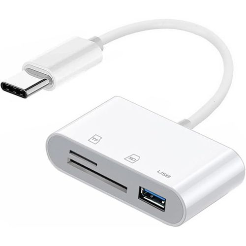 KALANKA-Adaptateur USB 2.0 type C USB-C vers TF Micro SD SDXC USB femelle lecteur de carte compatible avec MacBook ordinateur portable tablette téléphone