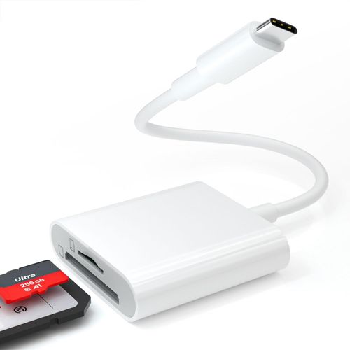 KALANKA-Lecteur de carte SD USB C pour iPhone 15, 104 Mo/s USB C 3.0 Lecteur de carte SD Capacité 2 To Adaptateur Micro SD vers type C Adaptateur appareil photo Lecteur de carte mémoire Double fente