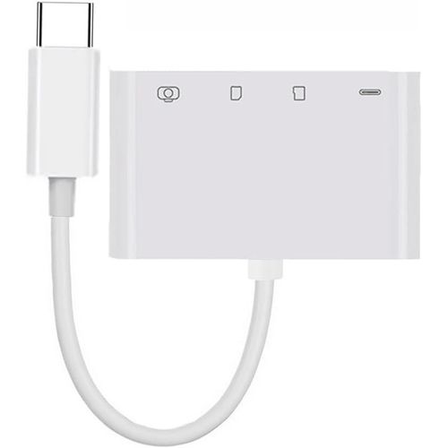 KALANKA-Adaptateur USB 2.0 Type C USB-C vers TF Micro SD SDXC USB femelle lecteur de cartes PD 27 W pour ordinateur portable, tablette, téléphone