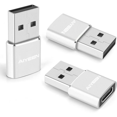 KALANKA-Adaptateur USB C Femelle vers USB A mâle amélioré, convertisseur de Type C vers USB A pour iWatch 7, MacBook, iPhone 11 12 13 14 Pro Max, iPad Mini 6, Samsung Galaxy S20 S21 S22 (Lot de 3)