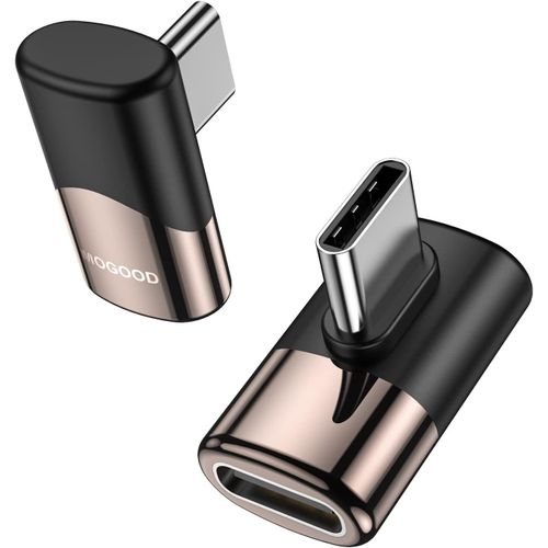 KALANKA-Adaptateur USB C à Angle Droit 90 Degrés - Mâle à Femelle Extension Type C Thunderbolt pour MacBook Pro, IMAC, iPad Pro, Nintendo Switch et Autres Périphériques