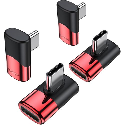 KALANKA-Adaptateur USB C à Angle Droit 90 Degrés - Mâle à Femelle Extension Thunderbolt Type C pour MacBook Pro, IMAC, iPad Pro, Nintendo Switch et Autres Périphériques