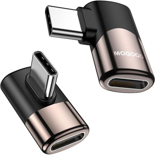 KALANKA-Adaptateur USB C 90 degrés, C mâle à C Femelle USB C Extender Angle Droit Adaptateur USB C, Adaptateur USB C Angle Droit à USB C pour Steam Deck, Switch, Tablette, téléphone Portable, etc