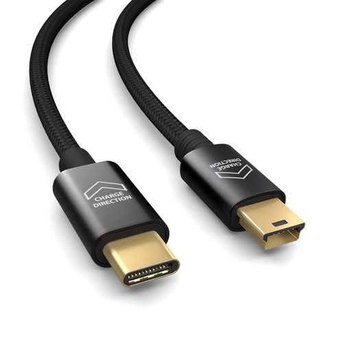 KALANKA-Câble USB C vers Mini USB de 0,3m (compatible OTG), pour Dashcam, appareil photo, GPS, contrôleur PS3, cadre photo numérique, câble de chargement rapide, câble de données