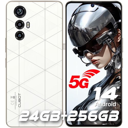 CUBOT Max 5 5G Téléphone Portable,24Go+256Go Blanc