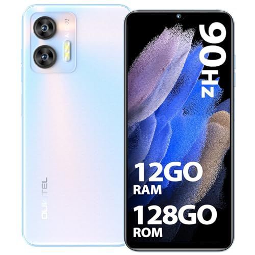 OUKITEL C36 4G Téléphone Portable,12Go+128Go Bleu clair