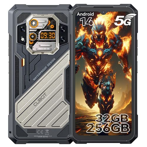 CUBOT Kingkong X 5G Téléphone Portable Incassable,32Go+256Go Noir