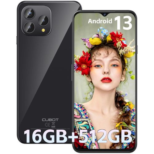 CUBOT P80 4G Téléphone Portable,16Go+512Go Noir