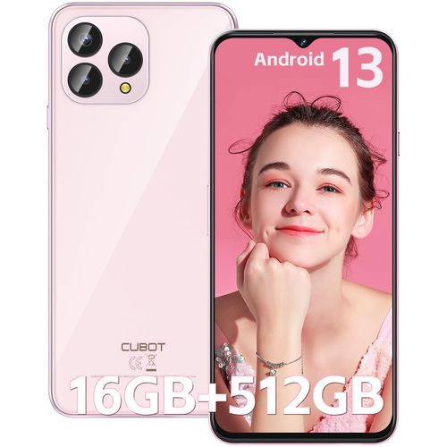 CUBOT P80 4G Téléphone Portable,16Go+512Go Rose
