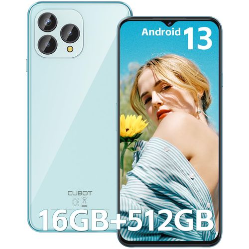 CUBOT P80 4G Téléphone Portable,16Go+512Go Bleu