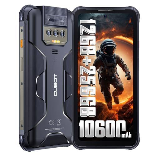 CUBOT Kingkong 8 4G Téléphone Portable Incassable,12GO+256GO Noir