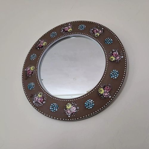 Miroir En Cramique Mari Simmulson Decor Florale Design Scandinave multicolore