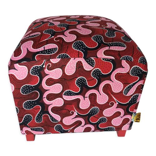 Pouf Carr Zawati Rouge