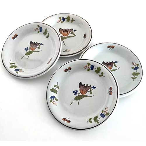 Lot 4 Assiettes Saint Clement Blanc