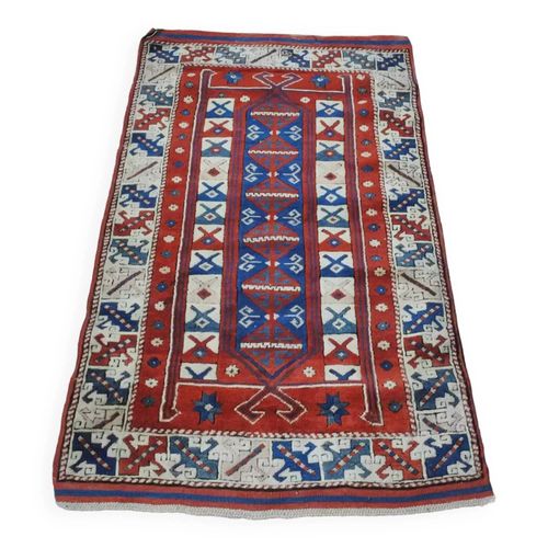 Tapis Kazak Vintage Nou La Main 185x127cm Multicolore