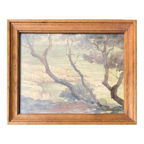 Tableau peinture Maurice Gaillard XXe multicolore