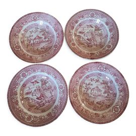 Assiettes Choisy Le Roi Xixeme Rose