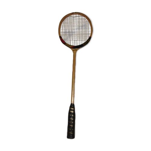 Ancienne Raquette De Squash En Bois Slazenger Phantom De 1970 Bois