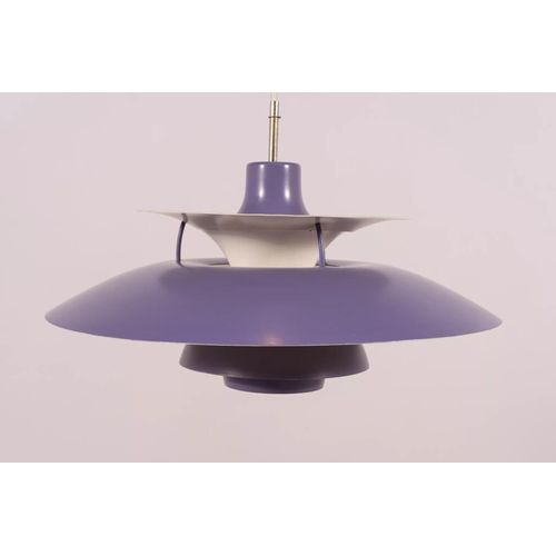 Suspension Ph5 Par Poul Henningsen Pour Louis Poulsen Annes 1960 Violet
