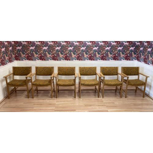 Suite De 6 Fauteuils Estampille Hans Wegner Aposaposdesign Scandinaveaposapos 1960 Bois