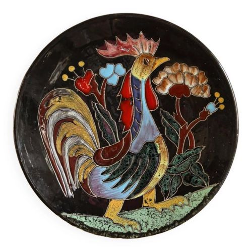Assiette Coq Annes 50 Multicolore