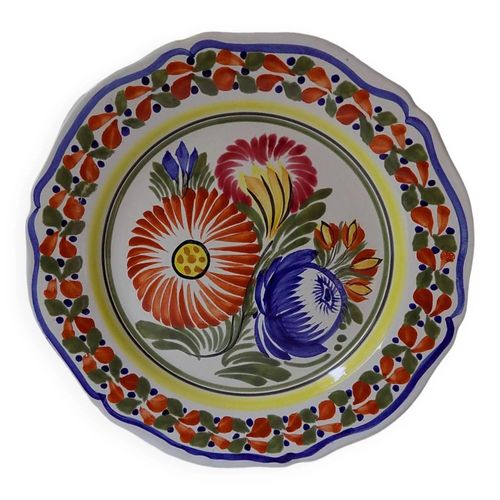 Assiette Henriot Quimper Numrot Multicolore
