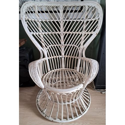 Fauteuil Rotin Blanc Vintage 50aposs Gio Conti Amp Lio Carminati Blanc