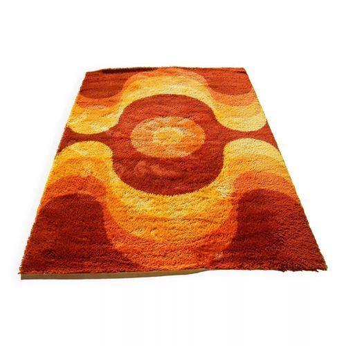 Tapis Vintage De Van Den Brink Amp Campman 1970s Multicolore