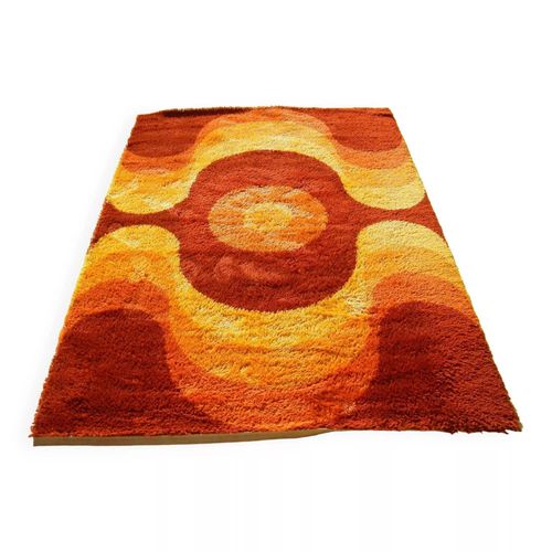 Tapis Vintage De Van Den Brink Amp Campman 1970s Multicolore