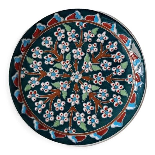 Assiette Ktahya Turquie Multicolore