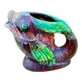 Pichet Cramique Maille Poisson Multicolore