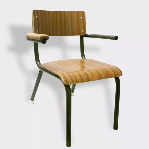 Fauteuil Daposcolier En Formica Faux Bois Marron