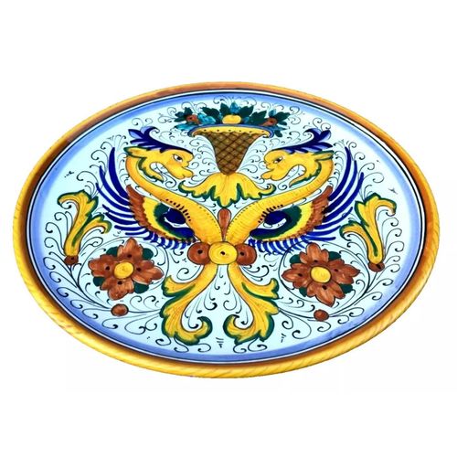 Assiette Cramique Druta Italie Dcor Raphalesque Multicolore