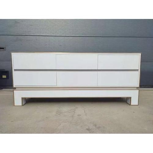 Buffet Par Alain Delon Pour Maison Jansen France 1975 Blanc