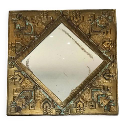 Miroir vintage dore