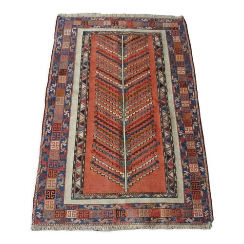 Old Soumak Tribal Rug 146x98cm Multicolore