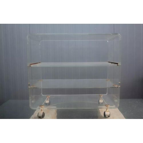 Desserte Davide Lange Lucite Collection Les Invisibles 19701980 Transparent