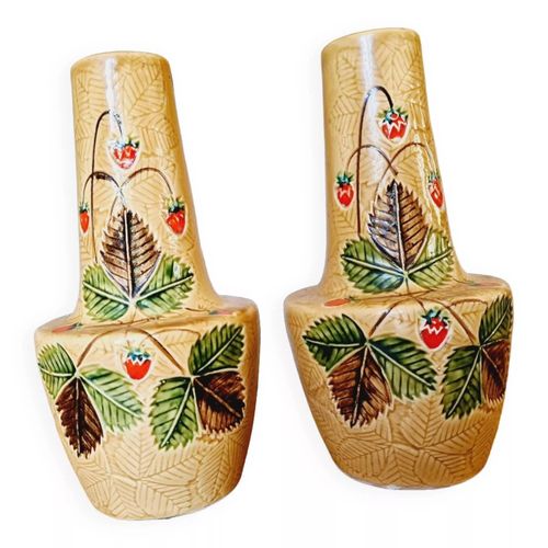 Paire de soliflores Poet Laval multicolore
