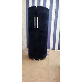 Coiffeuse Vintage Cylindrique Bleue Nuit Anne 70 Bleu