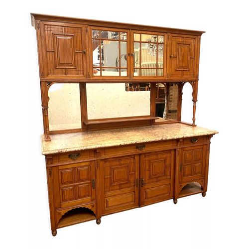Buffet Vitrine De Style Louis Xvi En Bois Massif Xix Sicle Bois