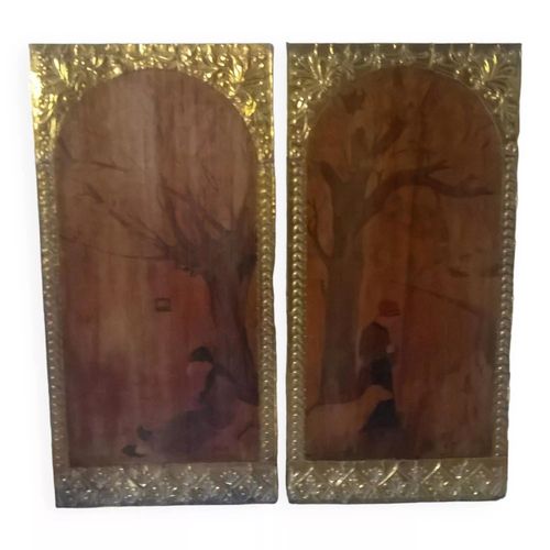 Tableaux en bois marron